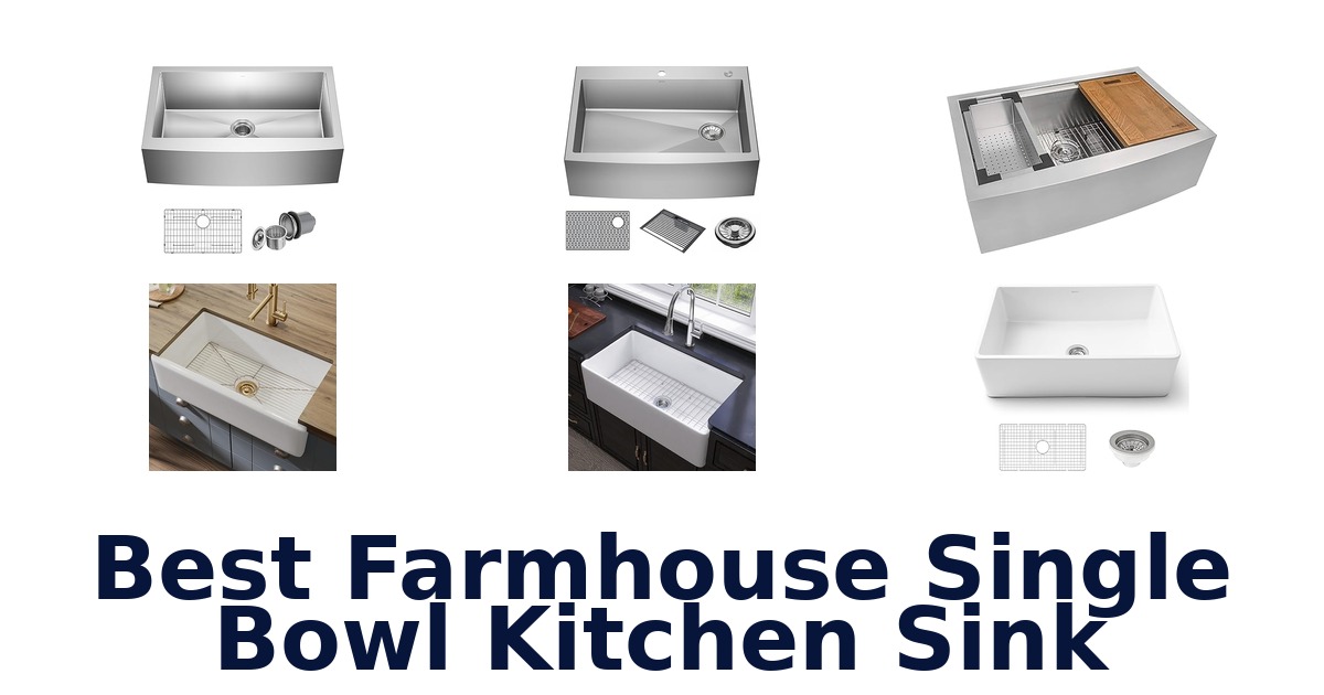 best farmhouse single bowl kitchen sink