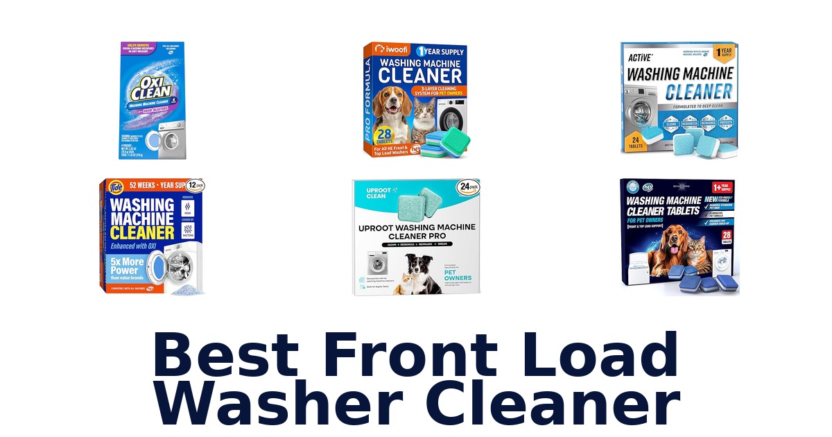 best front load washer cleaner