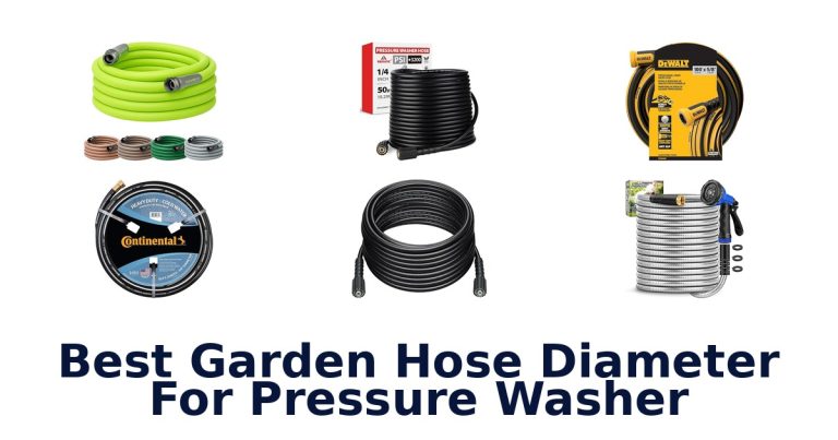 best garden hose diameter for pressure washer