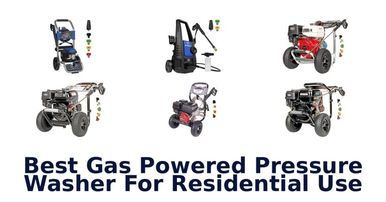 best gas powered pressure washer for residential use