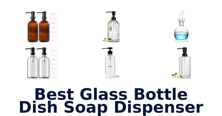 best glass bottle dish soap dispenser