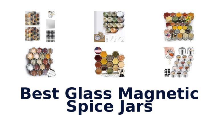 best glass magnetic spice jars