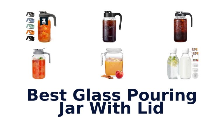 best glass pouring jar with lid