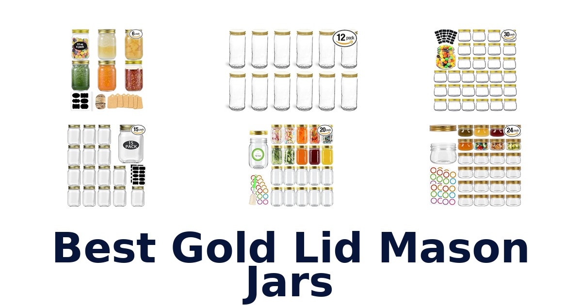 best gold lid mason jars