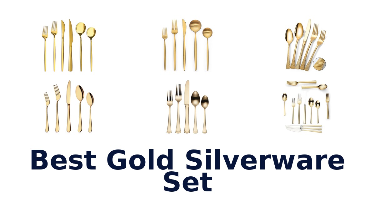 best gold silverware set