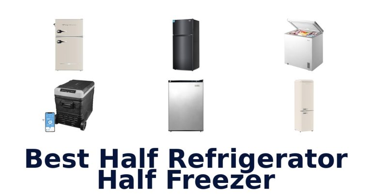 best half refrigerator half freezer