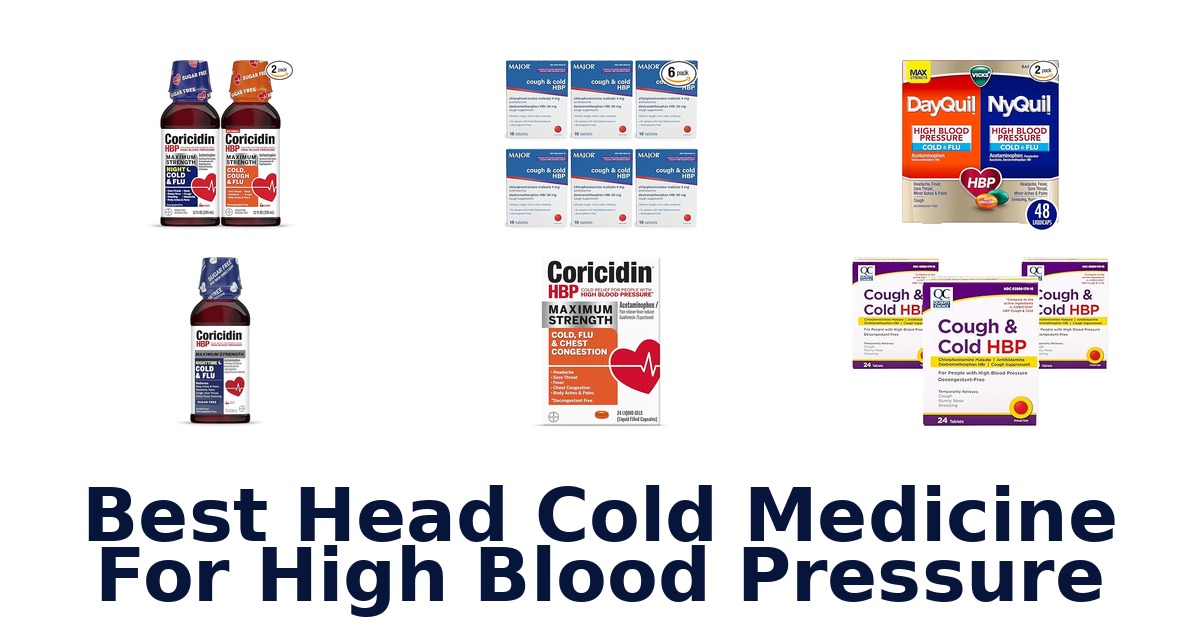 best head cold medicine for high blood pressure