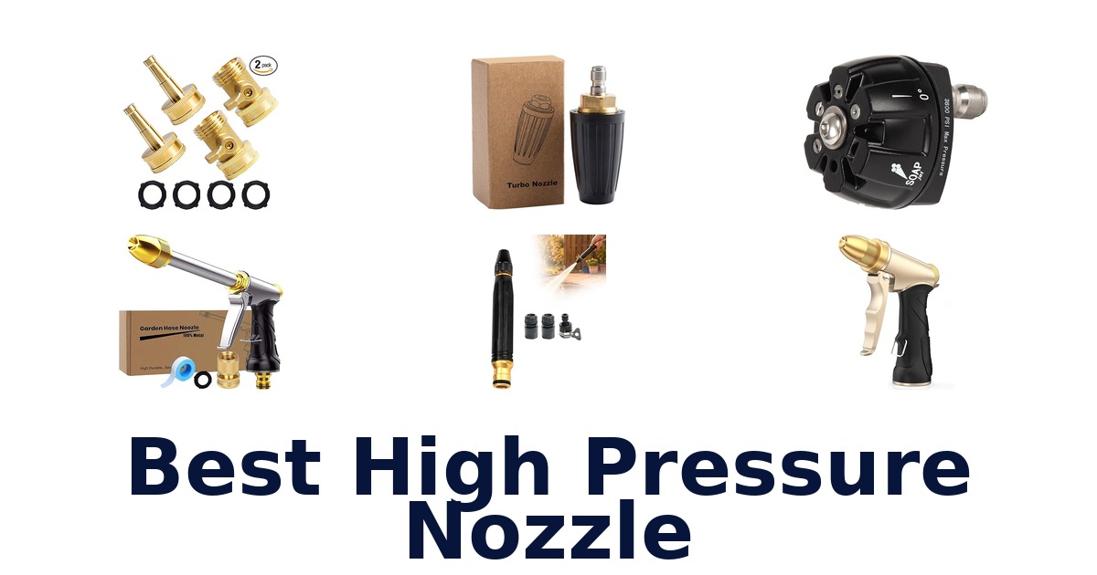 best high pressure nozzle