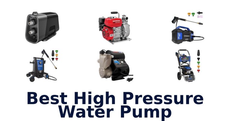 best high pressure water pump