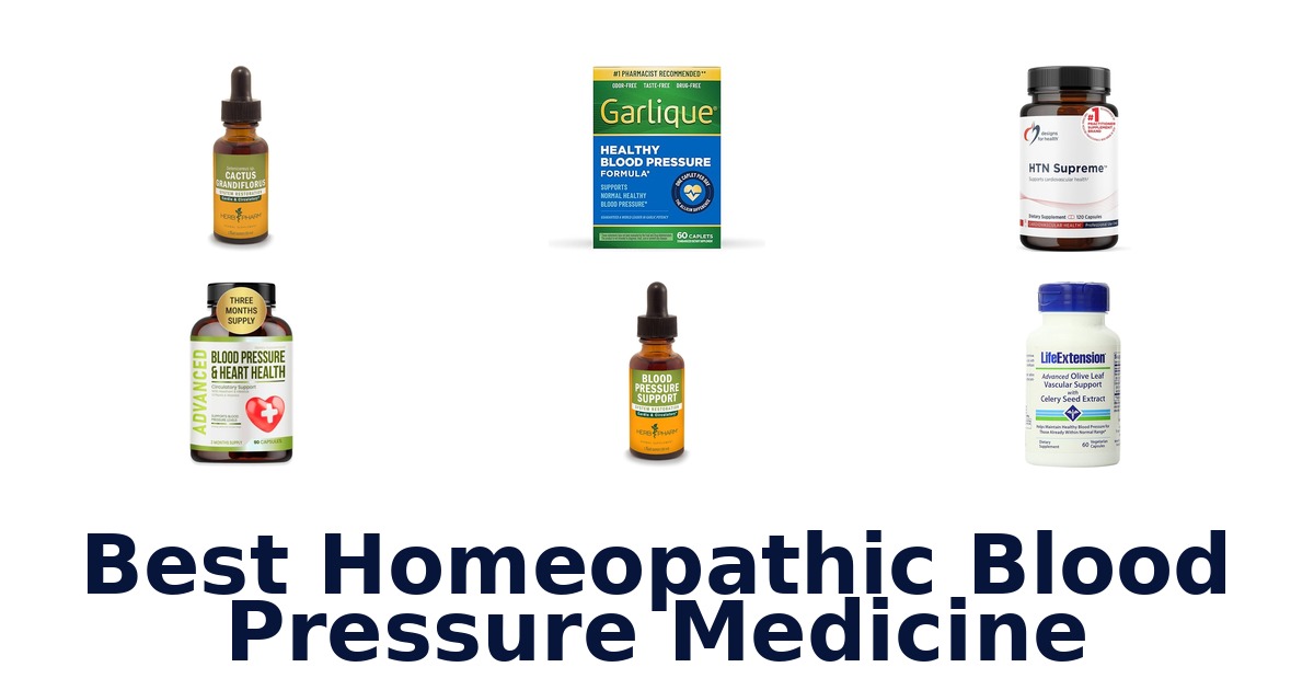 best homeopathic blood pressure medicine