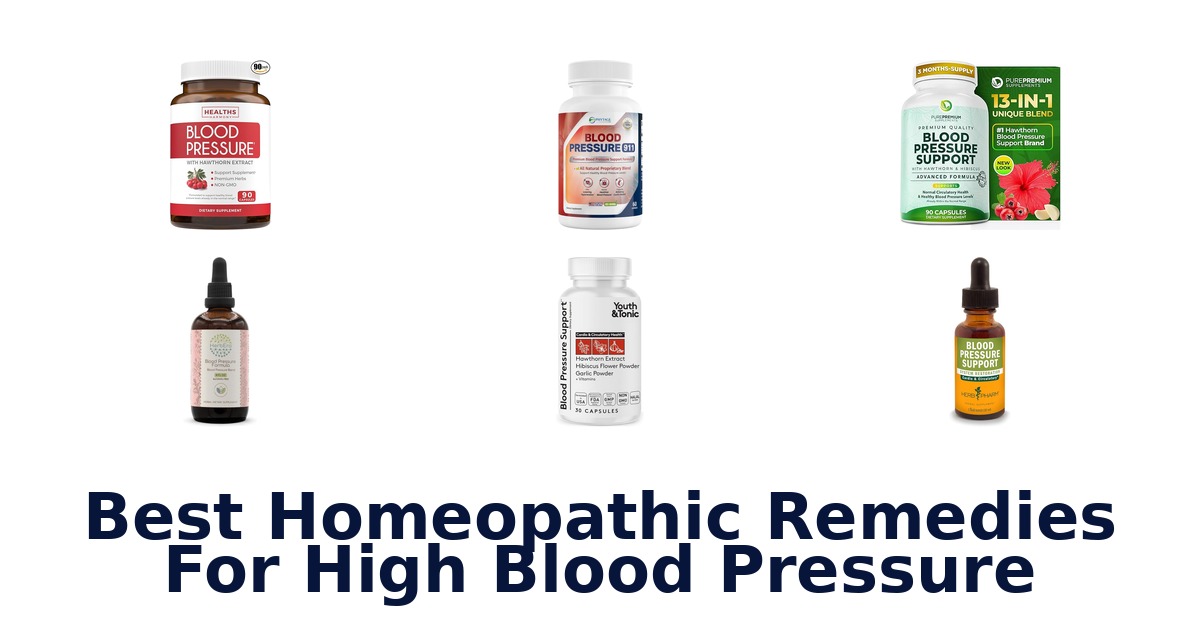 best homeopathic remedies for high blood pressure