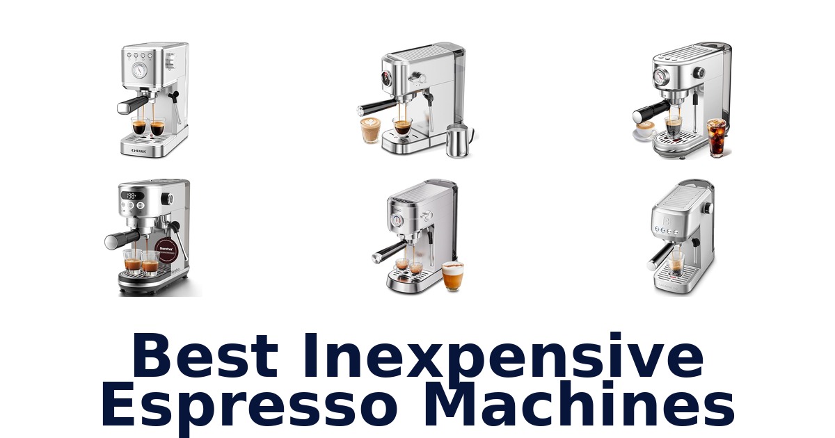 best inexpensive espresso machines