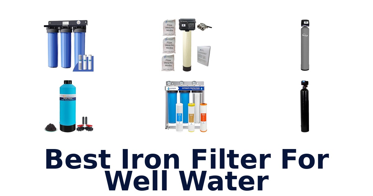 best iron filter for well water