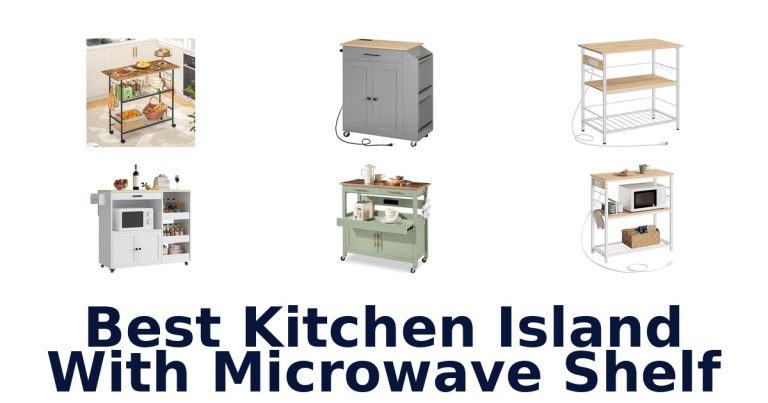 best kitchen island with microwave shelf