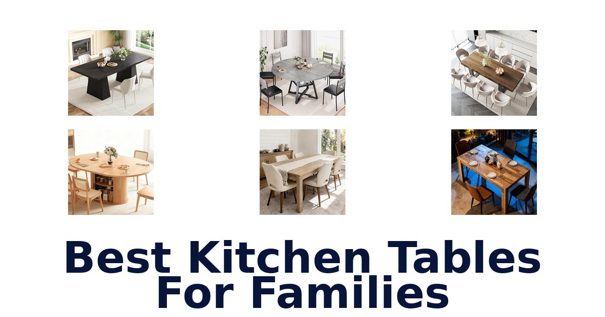 best kitchen tables for families
