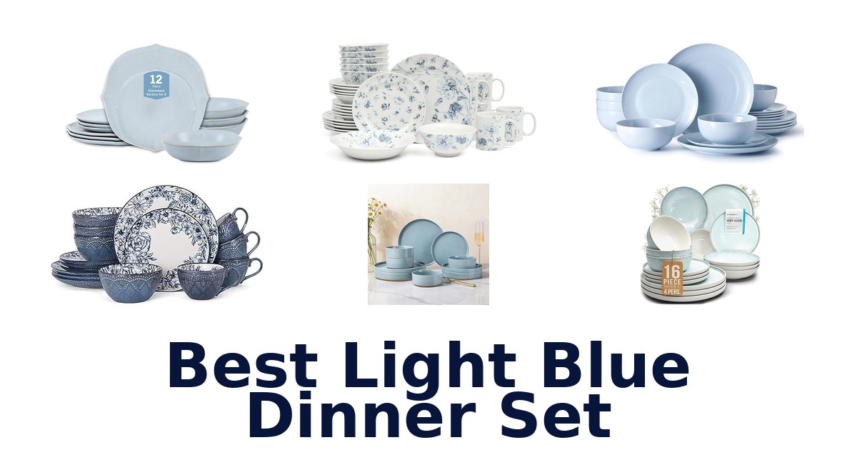 best light blue dinner set