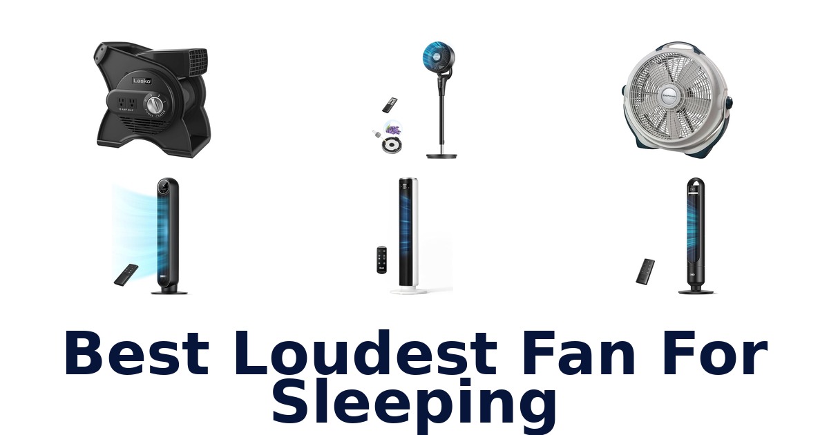 best loudest fan for sleeping