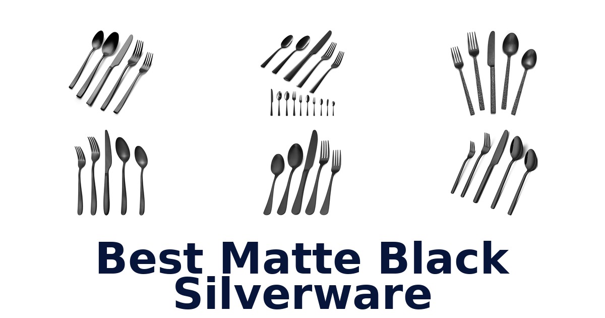 best matte black silverware