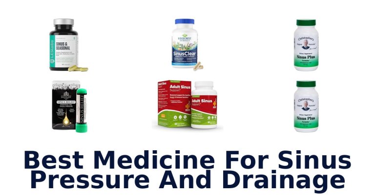 best medicine for sinus pressure and drainage