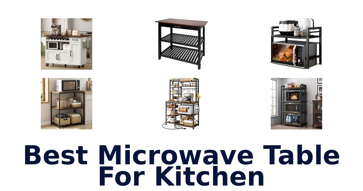 best microwave table for kitchen