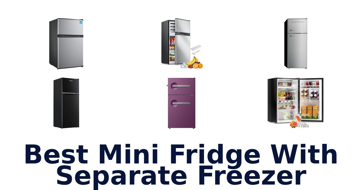 best mini fridge with separate freezer