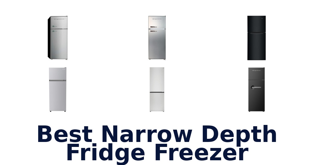 best narrow depth fridge freezer