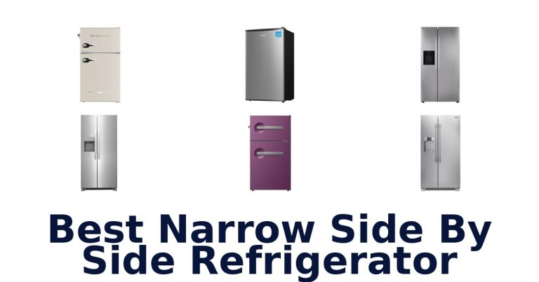 best narrow side by side refrigerator