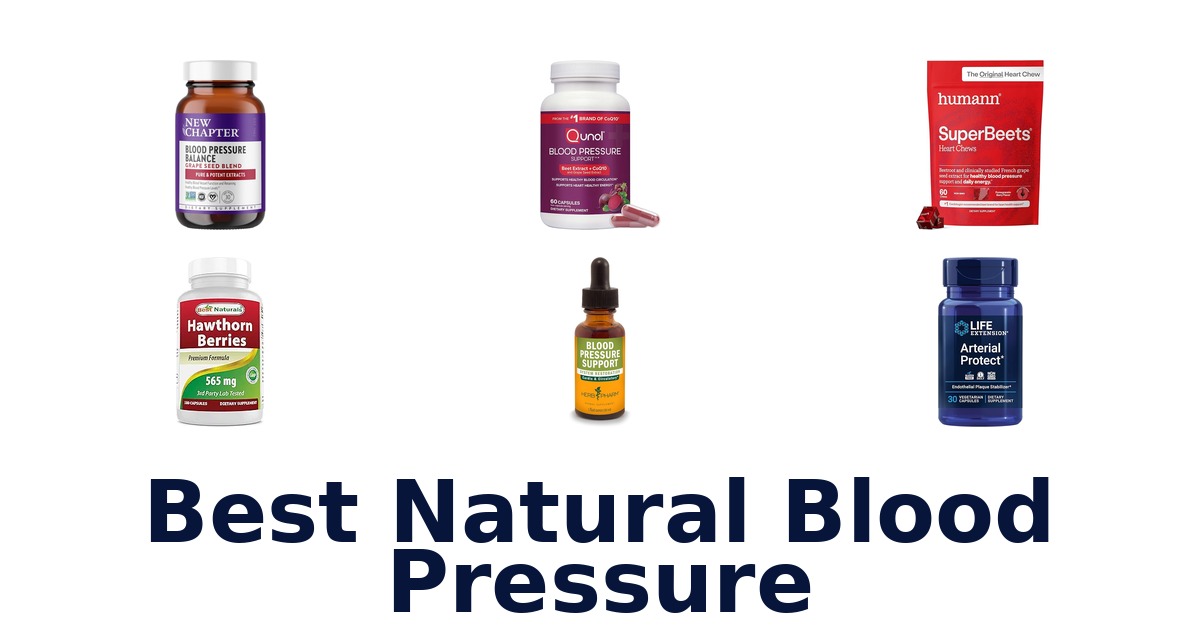 best natural blood pressure