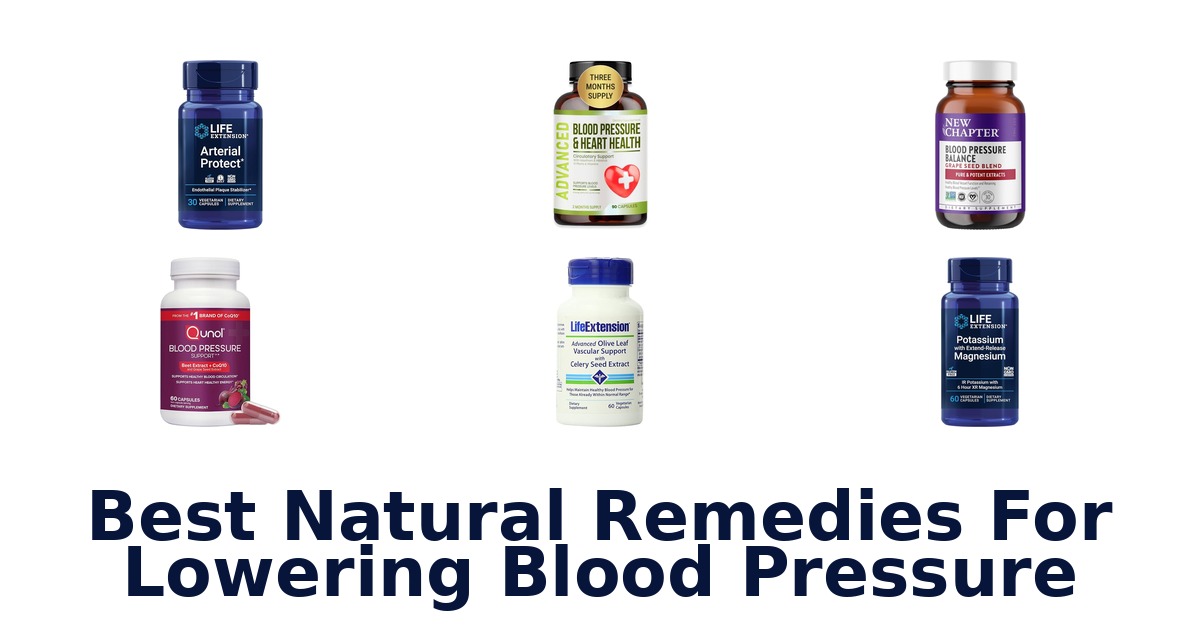 best natural remedies for lowering blood pressure
