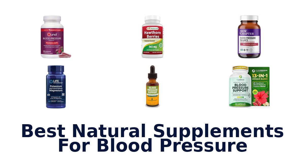 best natural supplements for blood pressure