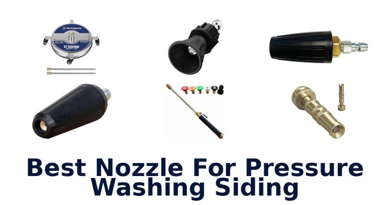 best nozzle for pressure washing siding