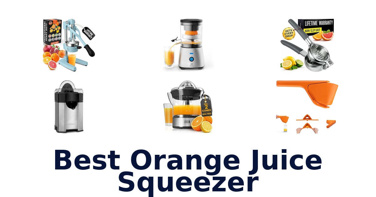 best orange juice squeezer