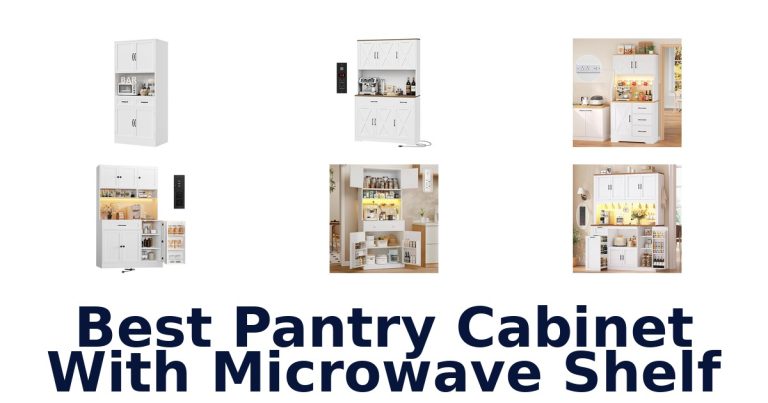 best pantry cabinet with microwave shelf