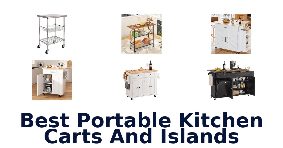 best portable kitchen carts and islands