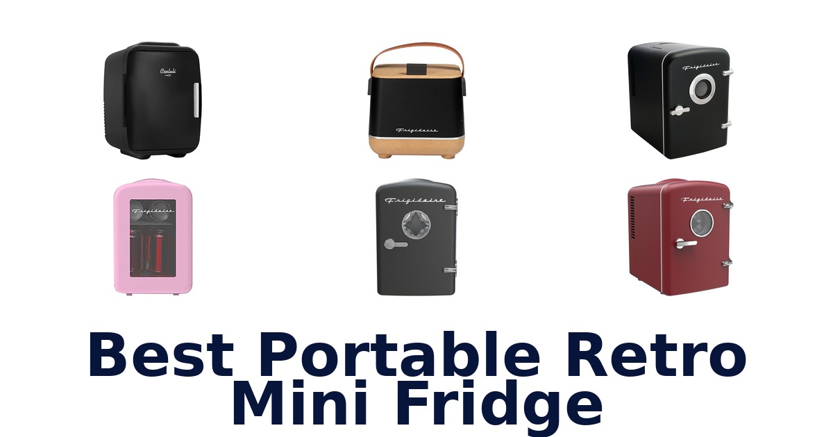best portable retro mini fridge