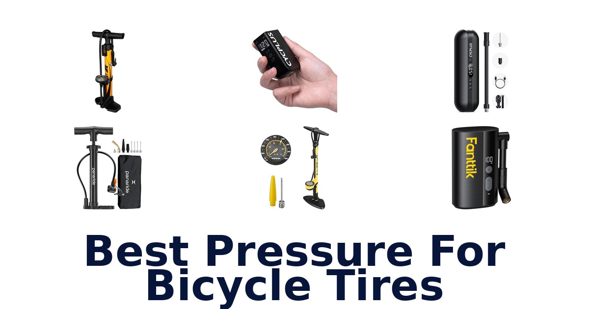 best pressure for bicycle tires