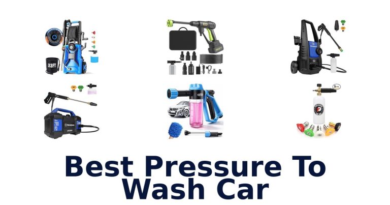 best pressure to wash car