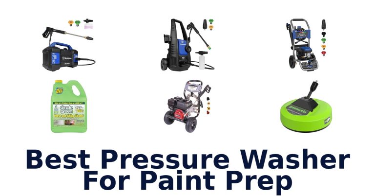 best pressure washer for paint prep