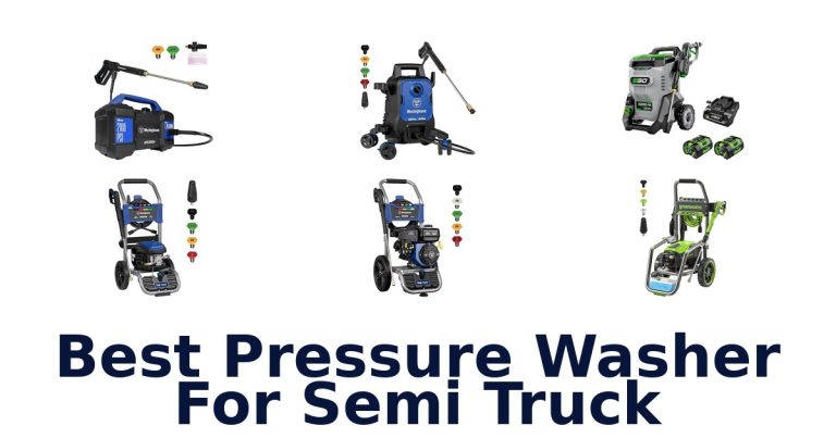 best pressure washer for semi truck