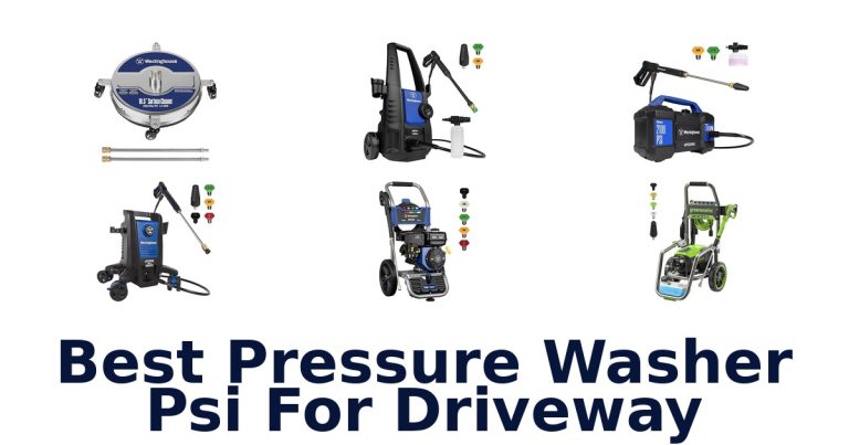 best pressure washer psi for driveway
