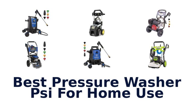 best pressure washer psi for home use