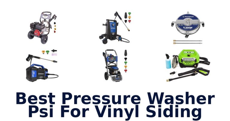 best pressure washer psi for vinyl siding