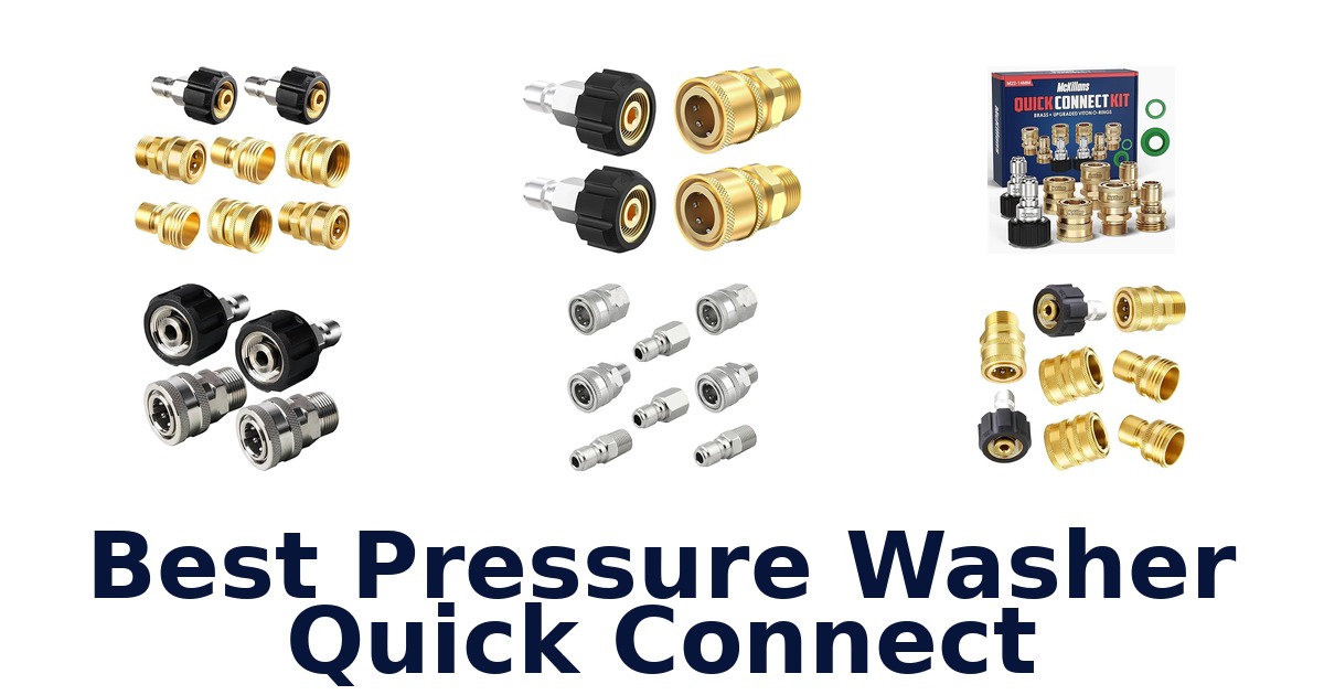 best pressure washer quick connect