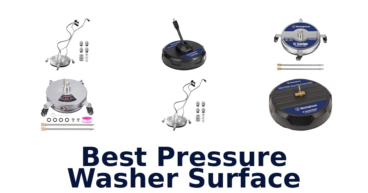 best pressure washer surface