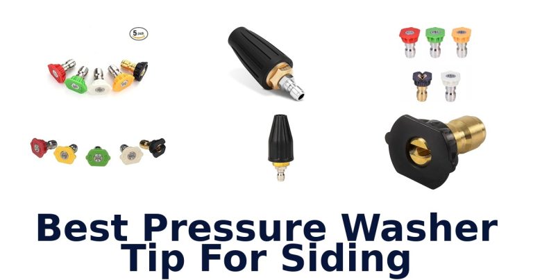 best pressure washer tip for siding