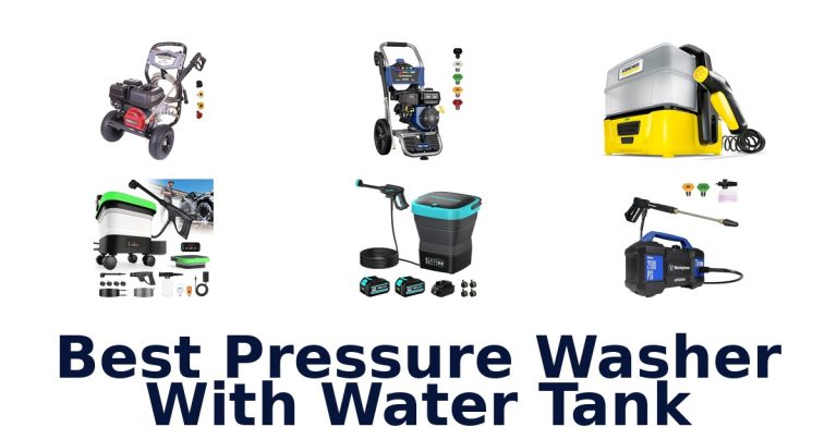 best pressure washer with water tank