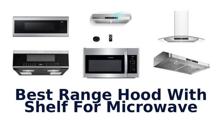 best range hood with shelf for microwave