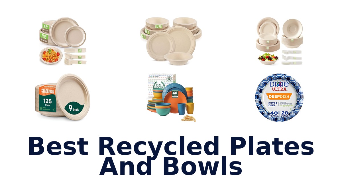best recycled plates and bowls