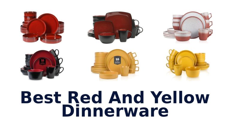 best red and yellow dinnerware