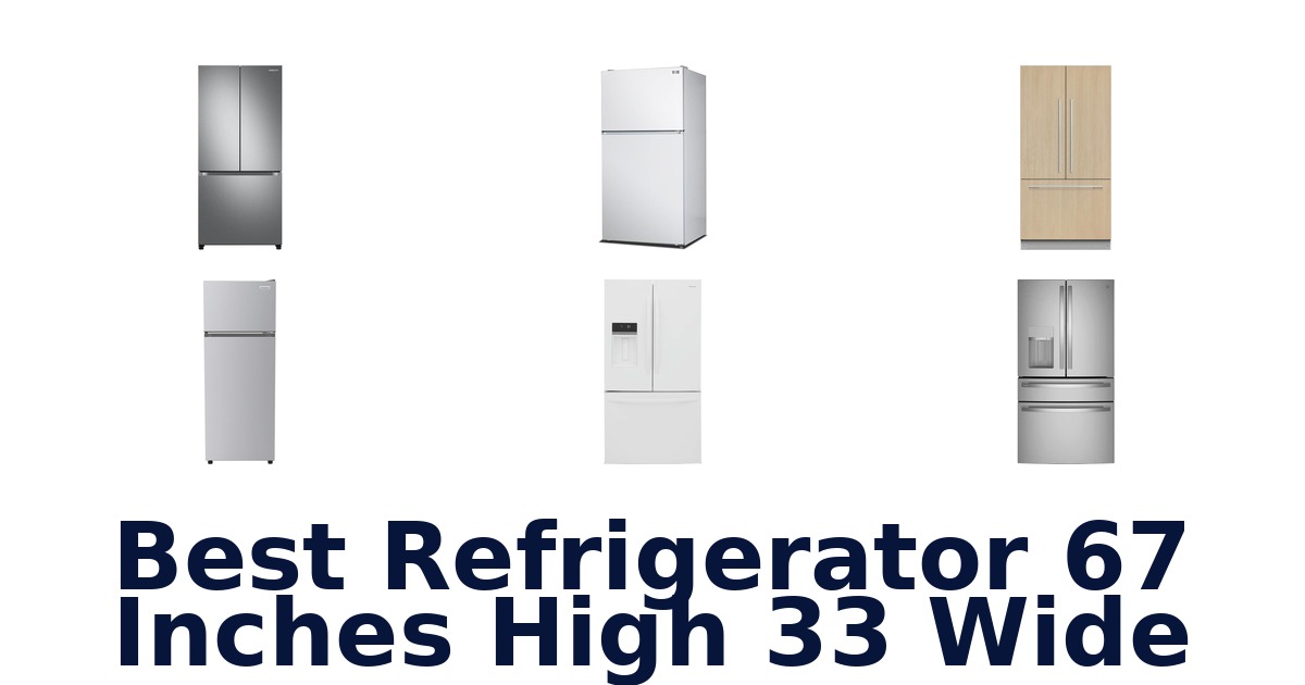 best refrigerator 67 inches high 33 wide